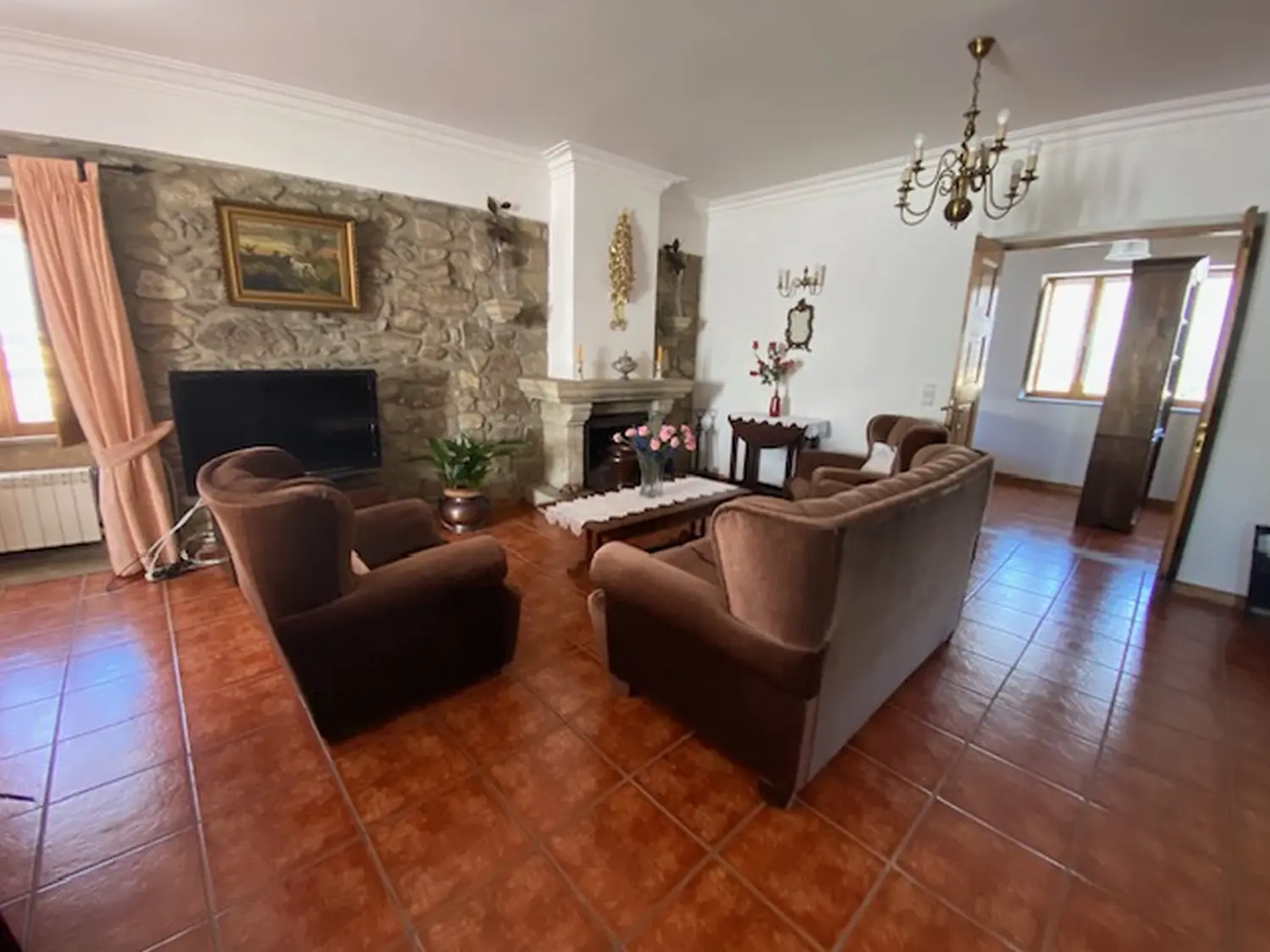 Innenansicht des Ferienhauses in Casas do Minho