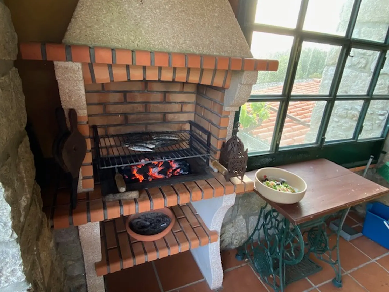 Innenansicht des Ferienhauses in Casas do Minho
